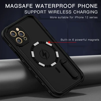 Pre iPhone 12 Pro 11 Pro Max Shockproof puzdro pre iPhone 12mini Vodotesný IP68 Prípade 360 Stupeň Ochrany Šport Podvodné Kryt
