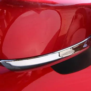 Pre Mazda 3 Axela 2017 2016 Vonkajšej Strane Dverí Zrkadlo Chrome Kryt Zozadu Pásy Obloha Spätné Armatúry