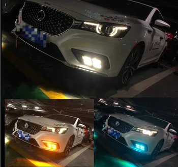 Pre MG MG6 2017 2018 2019 LED DRL denné bežiace svetlo s Dynamiky pohybujú flash zase signál a modré nočné svetlo