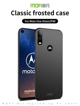 Pre Moto Jednu Víziu Originálneho MOFi Classic Matný PC Pevný Ochranný Telefón puzdro pre Motorola Moto P40 Plastový kufrík