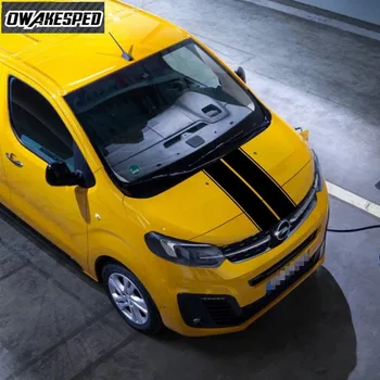 Pre Opel VIVARO MVP Auto Kryt Motora Dekor Vinyl Odtlačkový Vonkajšie Príslušenstvo Závodné Športové Pruhy Auta, Kapota Motora Nálepky