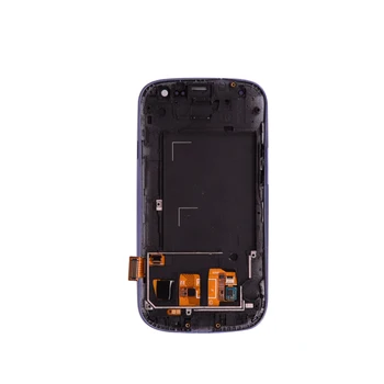 Pre Samsung Galaxy S3 i9300 LCD Displej Dotykový Displej Digitalizátorom. Plný Montáž s Rámom Rám a Domov Botton