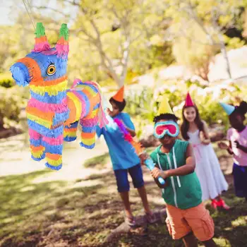 Pre Somár Pinata Rainbow Deti Narodeninovej Party Dodávky Hru Mini Hračky Konfety Candy Rekvizity Stick Simulácia Somár Pre Deti