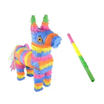 Pre Somár Pinata Rainbow Deti Narodeninovej Party Dodávky Hru Mini Hračky Konfety Candy Rekvizity Stick Simulácia Somár Pre Deti