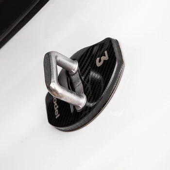 Pre Tesla Model 3 Model Y Dvere, zámky dverí z nehrdzavejúcej ocele ochranný kryt pre Tesla Model Troch 2017-2020 Imitácia 4pcs / set