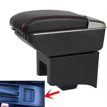 Pre Volkswagen Polo opierkou box Polo V univerzálnej 2009-2020 auto stredovej konzoly úprava príslušenstvo dvojité vznesené USB