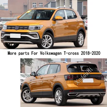 Pre Volkswagen VW T-cross Tcross 2018 2019 2020 Auto Nálepky Predné Stĺpec Rám Trojuholník Audio Hovoriť Zvuk Prsteň Kruhu Časti