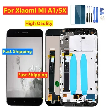 Pre Xiao MiA1 Mi 5X LCD Displej Pre Xiao MI5X 4X LCD Digitalizátorom. Montáž Dotykový Panel S Rámom Výmena Náhradných Dielov