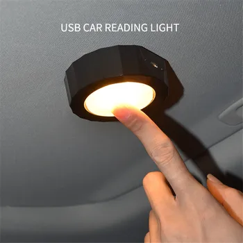Prenosné 1W USB nabíjať Auto svetlo Stmievateľné Vnútorné lampa na čítanie svetla 2700-6500K Kabinetu svietidlo Núdzové osvetlenie úspory Energie