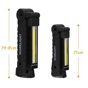 Prenosné 5 Režime KLASU Baterka Pochodeň Magnetické KLASU Lanterna USB Nabíjateľné LED Pracovné Svetlo Háčik na Zavesenie Lampa Pre Outdoor Camping