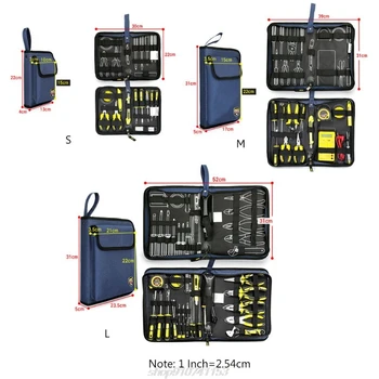 Profesionálne Elektrikári Tvrdé Dosky Tool Kit Bag Skladovanie Prípade Multifunkčné Organizátor Nepremokavé 3 Veľkosti N13 20 Dropship