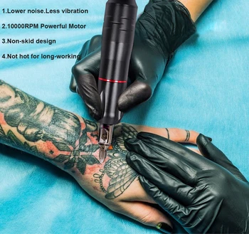 Profesionálne Tetovanie Stroj Kit Tetovanie Napájanie Rotačné Pero S Kazety Na Ihly Na Permanentného Make-Upu Obočia, Microblading