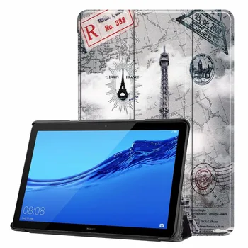 Prípad pre Huawei MediaPad T5 10 Prípadoch, Ultra Slim PU Kožené Kryt pre MediaPad T5 AGS2-W09/L09/L03/W19 10 