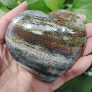 Prírodné morské jaspis kamenné more gem srdci crystal kamenných minerálnych vzor crystal ston