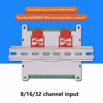 PT100 8-32 kanál multi-channel izolované K-typ termočlánok tepelný odpor teplota kolektora nadobudnutie modul RS485