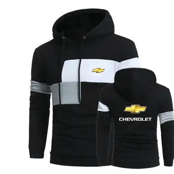 Pánske Potlačené Chevrolet Hoodies Mikina Bežné Značky Patchwork Šitie pre Mans Bundy Šatku Harajuku Populárne Kabát
