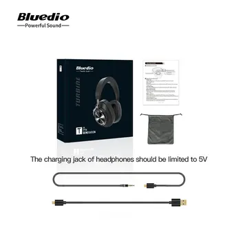 Pôvodné Bluedio T7 Plus Bluetooth Slúchadlá NAK A Bezdrôtové Slúchadlá HIFI Zvuk Krok Počítanie Touch Ovládania Headsety VS H2