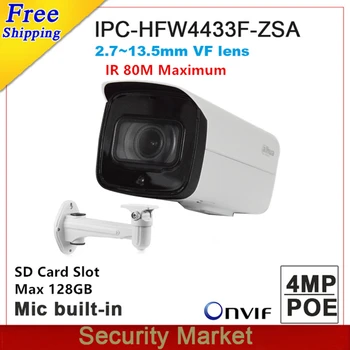 Pôvodné dahua IPC-HFW4433F-ZSA nahradiť IPC-HFW4431R-Z 4MP hviezdne svetlo 2.7 mm ~13.5 mm VF motorizované vstavaný MIKROFÓN poe IP Kamera