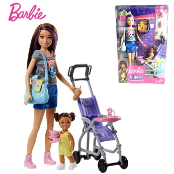 Pôvodné Deti Playset Barbie Bábika Baby Starostlivosť Bábiky pre Dievčatá, Rodiny, Úlohu Vzdelávania Hračky pre Chlidren Darček k Narodeninám Hračky pre deti