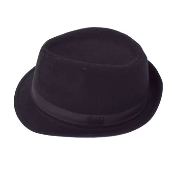 Pôvodné Unisex Štruktúrovaný Vlna Fedora Klobúk Fedora čiapky pre mužov Jazz fedora plstený klobúk na hlavu Anglicko Štýl Vianočný Darček plstený klobúk