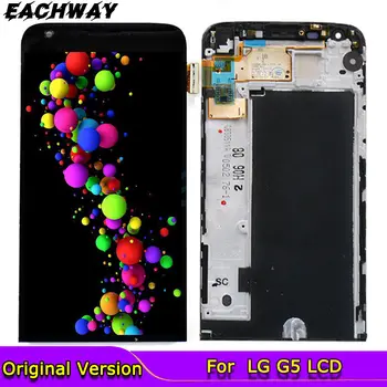 PÔVODNÝ pre LG G5 LCD Displej H850 H840 F700 Replacment Pre LG G5 Displej H860 Dotykový Displej Digitalizátorom. s montážou Rámu H830