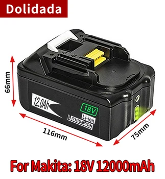 Pôvodný Pre Makita 18V 16000mAh 16.0 Ah Nabíjacie Náradie Batérii s LED Li-ion Výmena LXT BL1860B BL1860 BL1850