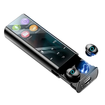Q1Pro Bezdrôtové Bluetooth Slúchadlá Multi-Funkčný MP3 Prehrávač, Slúchadlá IPX7 Nepremokavé 9D TWS Slúchadlá 6000MAh Power Bank
