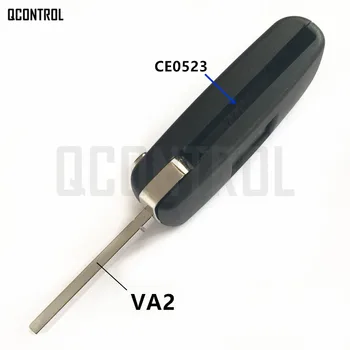 QCONTROL Diaľkové Skladací Kľúč pre CITROEN C5 C4 C3 C2 Berlingo Picasso Auto prívesok na 433MHz (CE0523 OPÝTAJTE/FSK, 3 Tlačidlá, VA2)