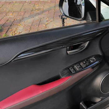 QHCP Auto Radenie Kryt Okno Výťah Prepínač Nálepky Zadné odvzdušňovací Rám Výstroj Panel Interiéru, Dekorácia Na Lexus NX-2019