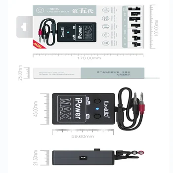 QIANLI Napájanie iPowerMAX test Kábel pre iPhone XS MAX X 8G 8P X 7G 7P 6S 6SP 6 G 6P DC Power control Drôtu, test line iPower