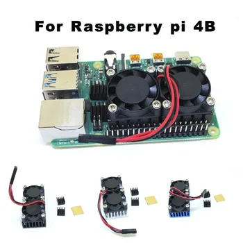 Raspberry Pi 4B Dual Ventilátor Chladiaci Systém Modul s Chladič pre Raspberry pi 4B