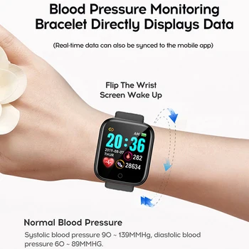 Reloj inteligente Mužov Bluetooth Smartwatch Y68 Srdcovej frekvencie, Krvného Tlaku Monitor Ženy Hodinky Hodiny Zliatiny prípade Smart Hodinky D20