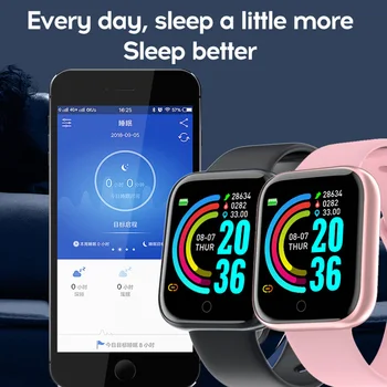 Reloj inteligente Mužov Bluetooth Smartwatch Y68 Srdcovej frekvencie, Krvného Tlaku Monitor Ženy Hodinky Hodiny Zliatiny prípade Smart Hodinky D20
