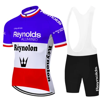 Retro TÍM Reynolds mayot bicicleta hombre cyklistické šortky športové 20D gél pad MTB Bicykel abbigliamento ciclismo estivo