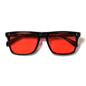 Robert Downey slnečné Okuliare pre červené šošovky okuliare Módne Retro Mužov slnečné Okuliare Značky Dizajnér Acetát Rám Okuliarov