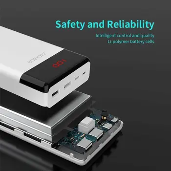 ROMOSS LT30 30000mAh Power Bank Dual USB Powerbank 30000mAh Prenosná Externá Nabíjačka Batérií S LED Displej Pre iPhone Xiao