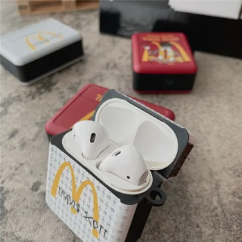 Roztomilý Námestie Zábavné Scott Travis x McDonald klaun Bezdrôtové Bluetooth Slúchadlá Prípade AirPods Pro 2 1 Box 3D mäkké Slúchadlá kryt