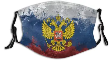 Rusko Eagles Vlajky, Erby Ruskej Federácie Vonkajšie Multifunctiona Masku Na Tvár Protiprachová Nastaviteľný Kryt Maska Pre Deti Dospelých