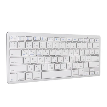 Ruská klávesnica Multi-Funkčné Ultra-Tenké ruskej Bezdrôtová Klávesnica Pre Apple Mac/Windows/Android 78-kľúč dizajn