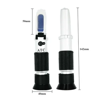 Ručné Brix Byť Voda 3 v 1 Medu Refraktometer 58~90% brix sirup pre kontrolu koncentrácie s ATC 30% OFF