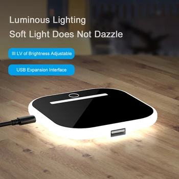 Rýchlo Qi Bezdrôtová Nabíjačka stolná Lampa pre iPhone SE2 8Plus X XR XS 11 PRO Max Samsung S10 S9 S20 Note10 9 Nabíjanie nočné svetlo Pad