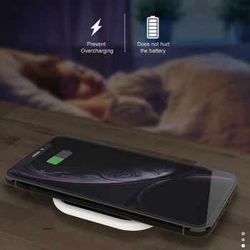 Rýchlo Qi Bezdrôtová Nabíjačka stolná Lampa pre iPhone SE2 8Plus X XR XS 11 PRO Max Samsung S10 S9 S20 Note10 9 Nabíjanie nočné svetlo Pad