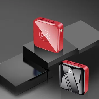 Rýchlo Qi Bezdrôtovú Nabíjačku 20000mAh Moc Banka Pre iPhone 11 pro X Xiao Powerbank Prenosné Nabíjačky 3 USB Typu C Mini Poverbank