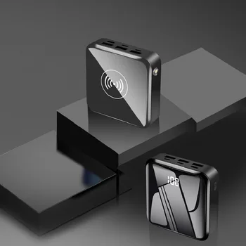 Rýchlo Qi Bezdrôtovú Nabíjačku 20000mAh Moc Banka Pre iPhone 11 pro X Xiao Powerbank Prenosné Nabíjačky 3 USB Typu C Mini Poverbank