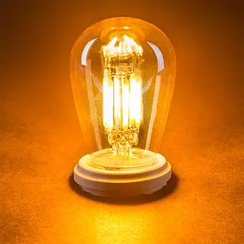S14 led Žiarovky Žiarovky Amber Sklo 3W Edison ST45 Super Teplé 2200K E26 E27 Dekoratívne Osvetlenie Stmievateľné Nahradenie Reťazca žiarovky