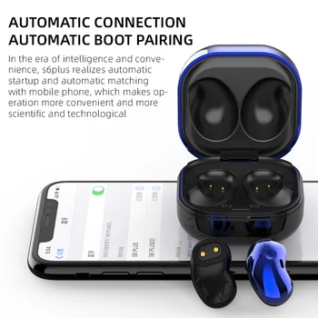 S6 TWS Puky Bluetooth 5.0 Slúchadlá Bezdrôtové Pro Live Stereo Plnenie Športové Headset S Mikrofónom Pre iPhone Android hlava telefón