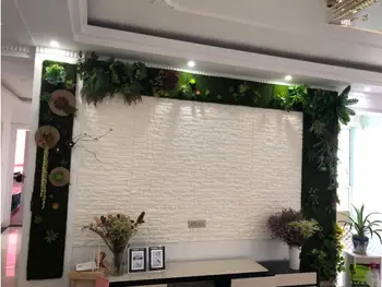 Samolepiaca 3D samolepky na stenu nepremokavé penové nálepky rock vzor na pozadí dekorácie vlhkosti-dôkaz tapety