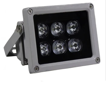 [Sedem Neon]AC12V/AC24V/AC220V nepremokavé 850nm 6W Pole infračervené Led lampu naplniť svetlo Nočné Videnie pre CCTV Security monitor