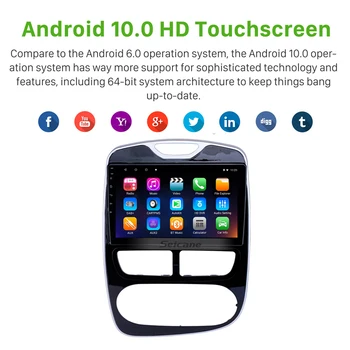Seicane 10.1 palcový Android 10.0 Auta GPS Navigácie Rádiová Jednotka Prehrávač pre 2012-2016 Renault Clio Digitálny/Analógový podporu OBD2