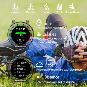 Severnom Okraji GPS Športové Hodinky Bluetooth Hovor Multi-Sport Režim Kompas, nadmorská Výška Vonkajšie Beh Hudby Smart Hodinky Srdcovej frekvencie
